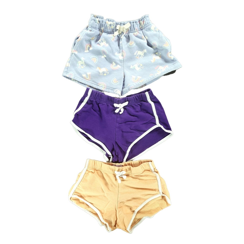 Girls Shorts 3pc Garanimals Unicorn Miss Popular 6 7/8 269